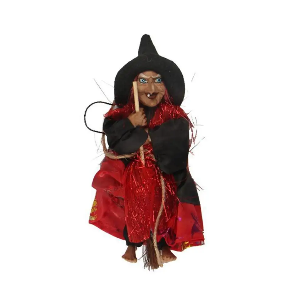 kitchen witch doll Random Color Patio Horror Halloween Hanging Decoration Figurine Witch Ornament Pendant